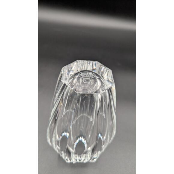 Vtg Moser Diva Corsica 8 Faceted Crystal Vase. 13cm Signed - Picture 2 of 5